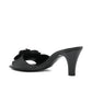 Black Camellia Slide Sandals - view 3