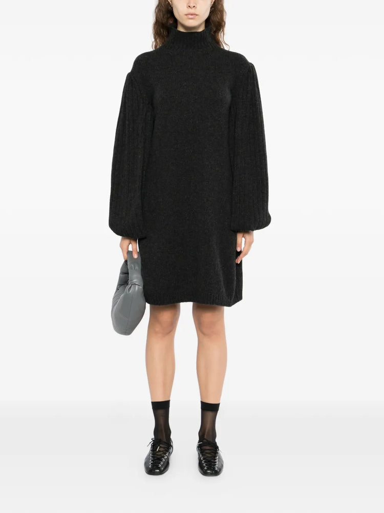 2007 Charcoal Knitted Cashmere Dress - view 2