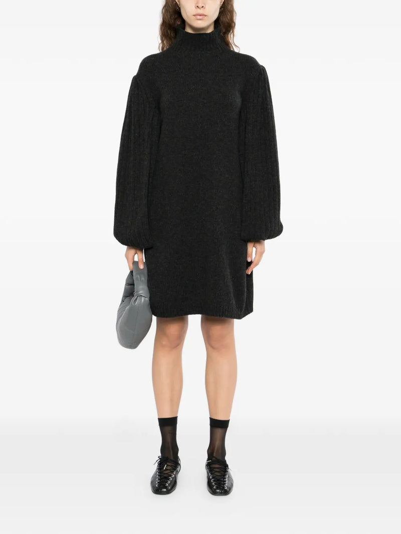 2007 Charcoal Knitted Cashmere Dress - view 2