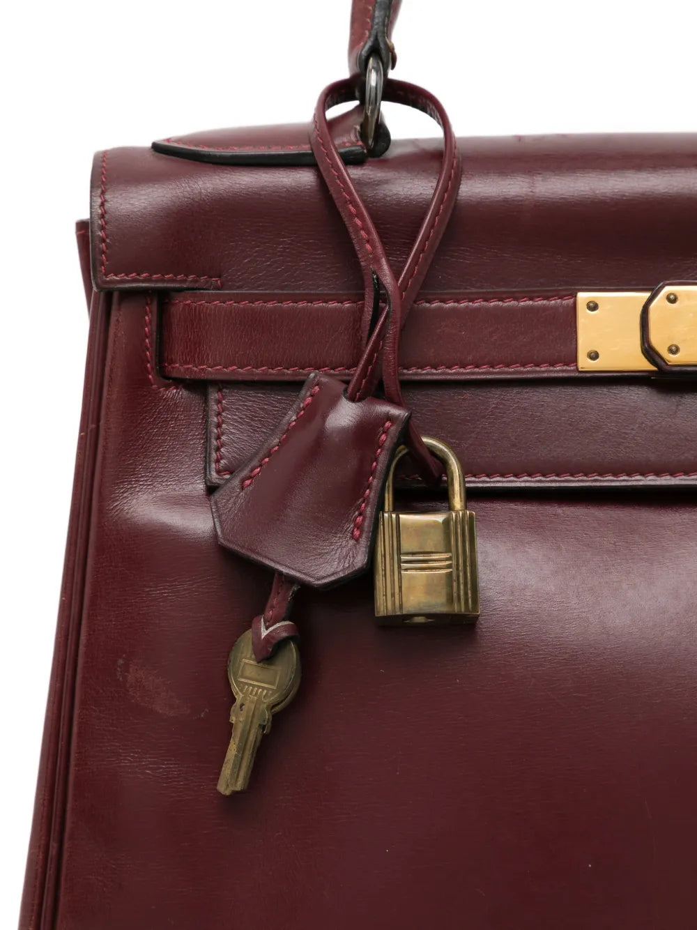 Rouge H Box Leather Retourne Kelly 28 - view 4