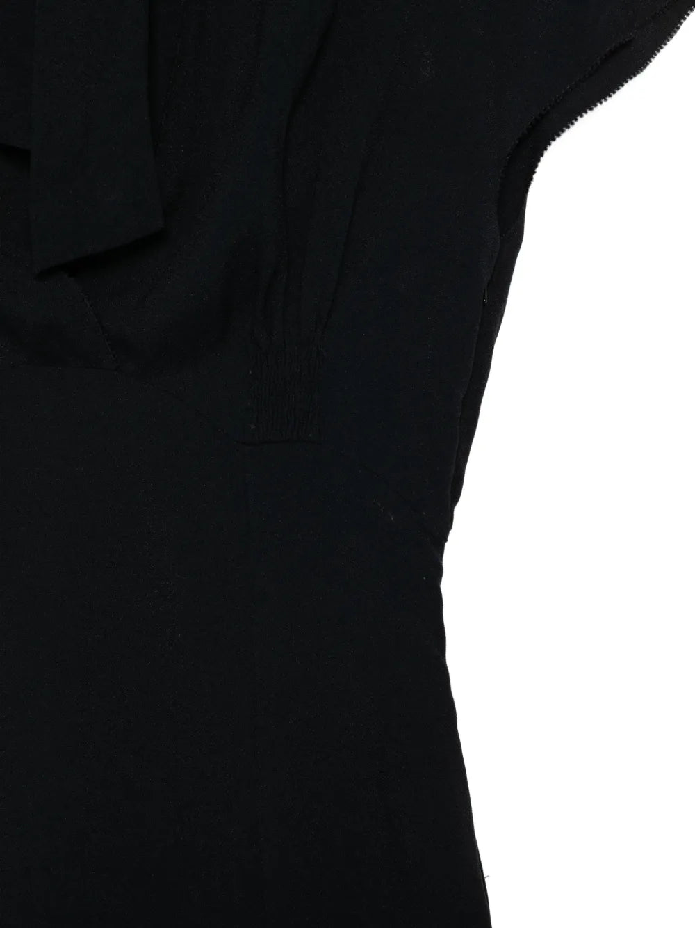 Short Sleeve Tie Neck Dress - view 3