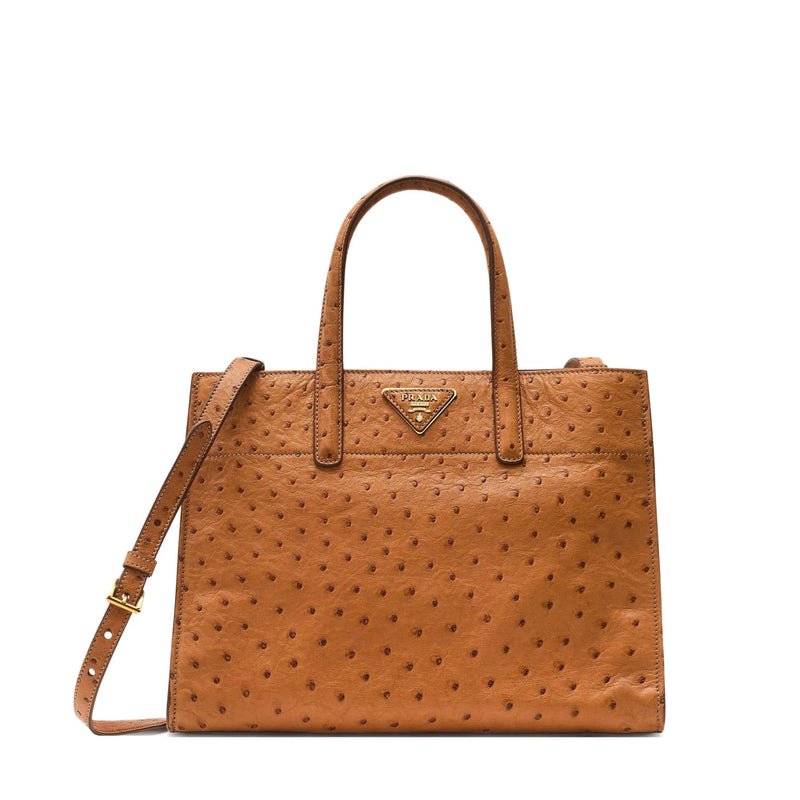 Convertible Open Tote Medium Tan