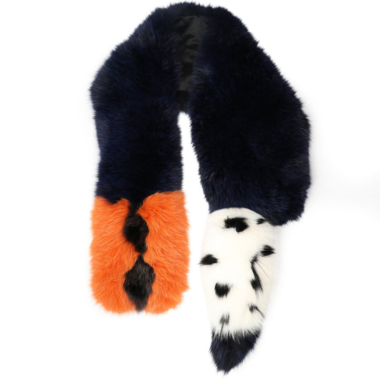 Multicolour Fur Scarf