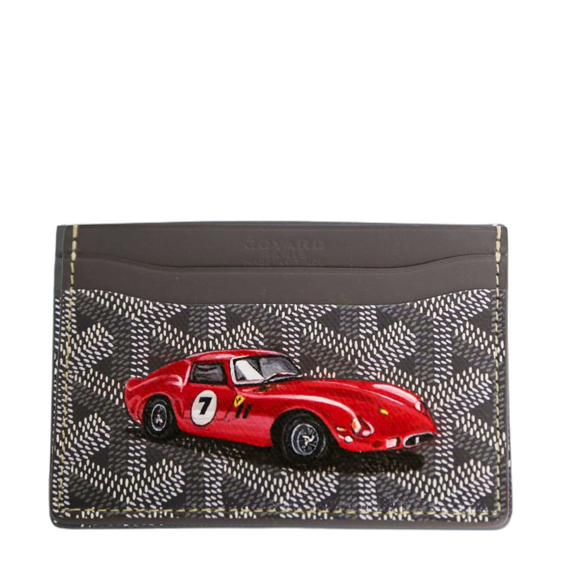 Customised Ferrari Grey Saint-Sulpice Cardholder