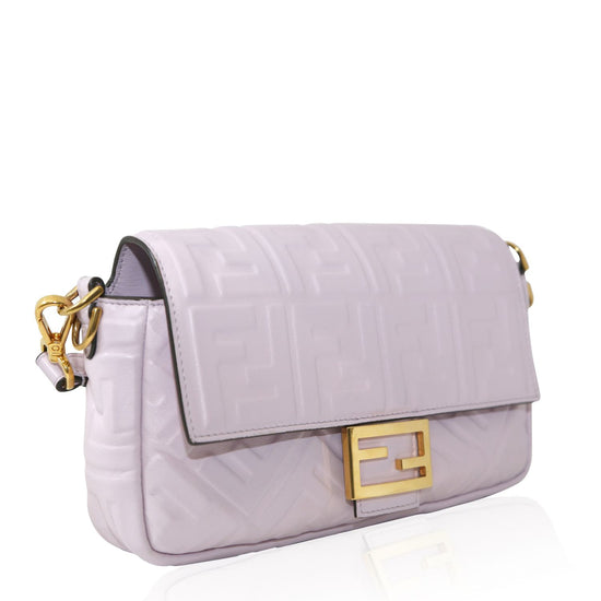 Fendi Nappa Embossed Baguette