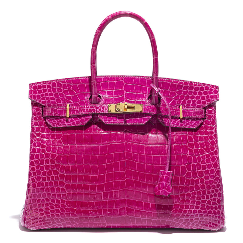 Hermès Birkin 35 Rose Sheherazade GHW in pink
