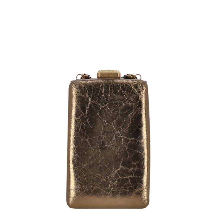 Chanel Metallic Gold Crystal Embellished Bag