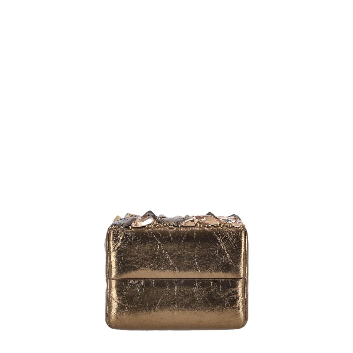 Chanel Metallic Gold Crystal Embellished Bag