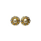 Vintage Pearl & Crystals Flower Earrings