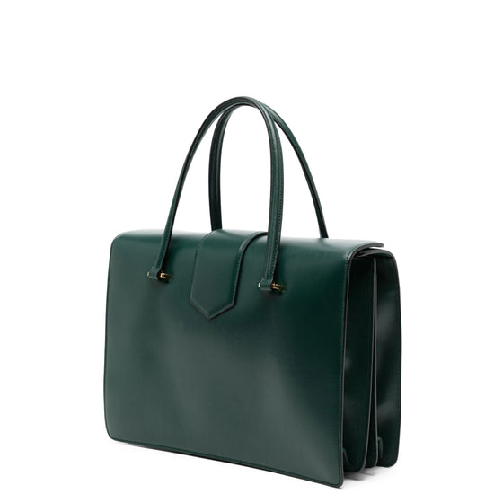 Turnlock Top Handle Bag Emerald