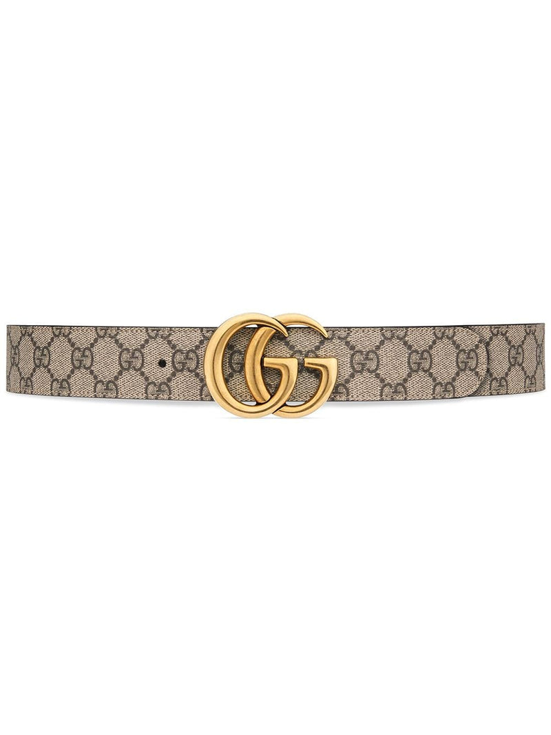 GG Leather Belt Reversible Brown