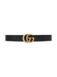 GG Leather Belt Reversible Black