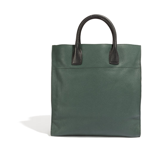 Cervo Men Green Tote Bag