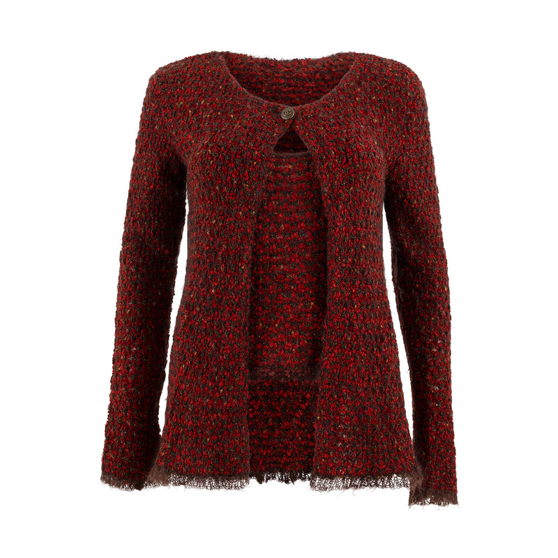 Knit Top and Cardigan Set