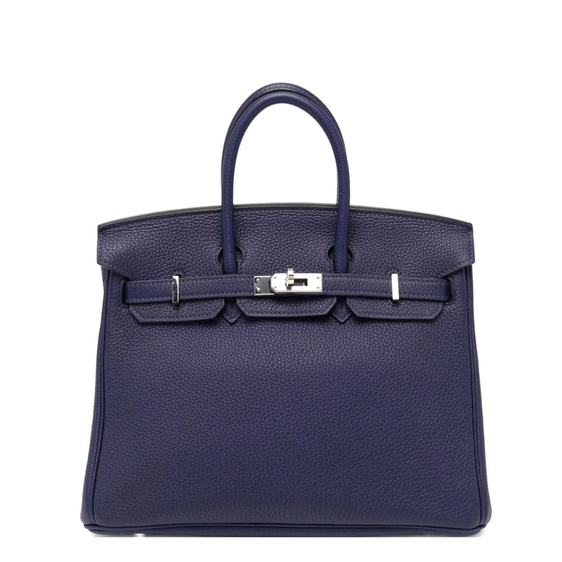 Birkin 25 Retourne Blue Sapphire Togo PHW