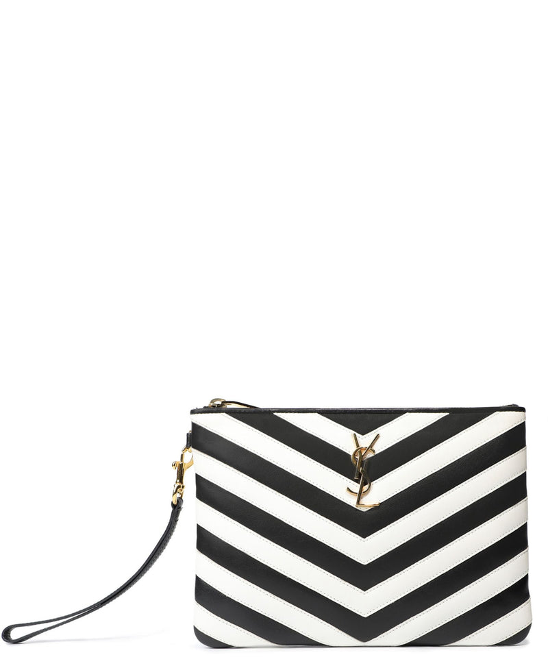 Monochrome Cassandre Matelassé Leather Pouch