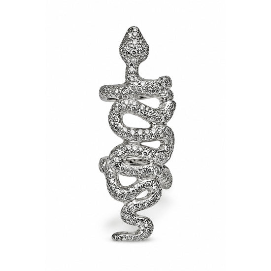 18K Coiled Snake Ring