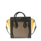 Tricolour Leather Nano Luggage Tote