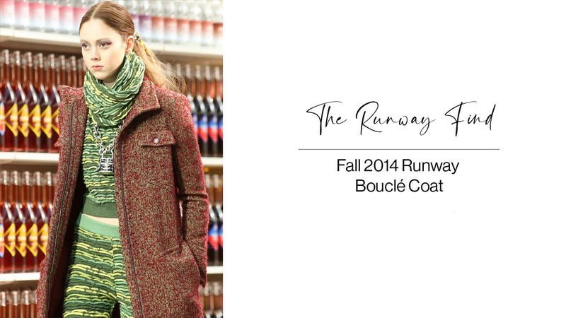 Fall 2014 Runway Bouclé Coat Chanel Red