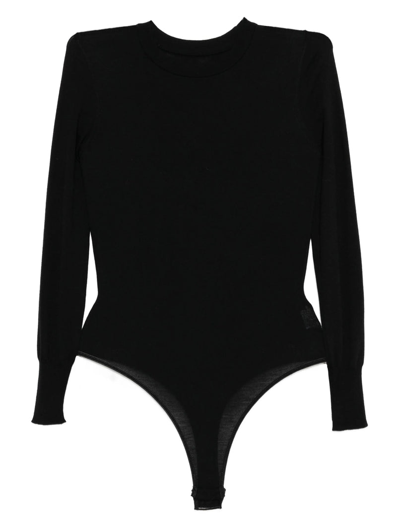 Alaïa Crewneck Black Bodysuit