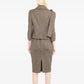 Alexander McQueen 2005 tailored wool skirt suit set with blazer and matching skirt, elegant and structured women&