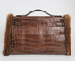 Kelly Manchon Exotic Mink Muff Brown PHW