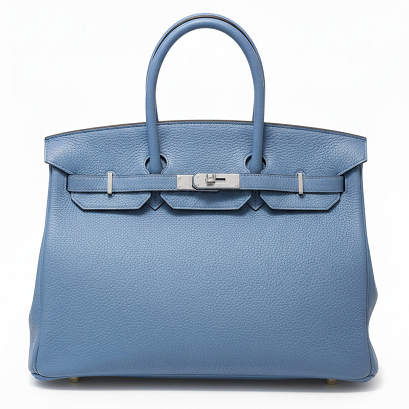 Birkin 35 Blue PHW