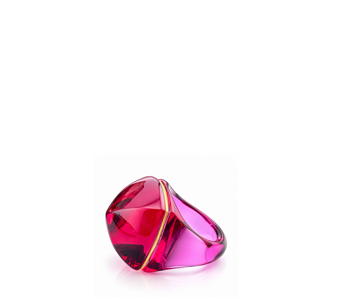 Baccarat Médicis Pop Ring by Other Designers featuring a sleek, modern ring design with a glossy finish.
