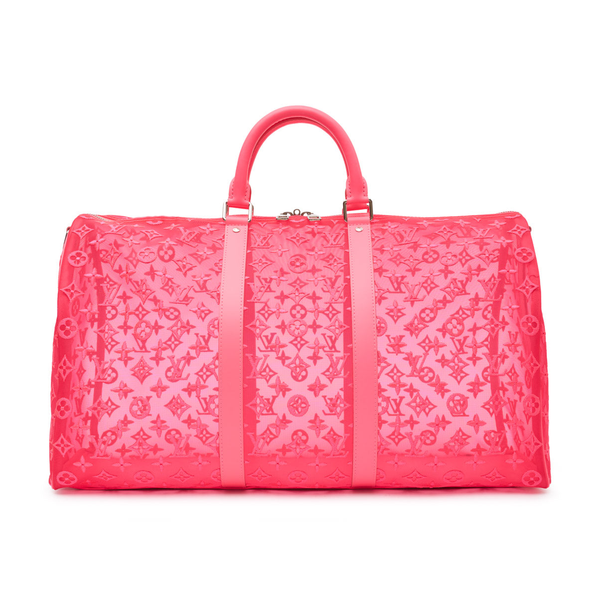 Virgil Abloh Mesh Yellow Keepall 50