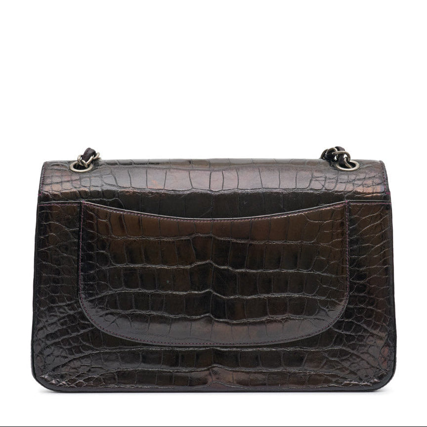 Chanel Iridescent Purple Double Flap Bag