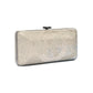 Metallized Lambskin Embellished with Strass Paris-Dallas Clutch