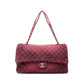 Airline Pink Denim XXL Flap Bag