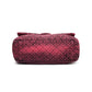 Airline Pink Denim XXL Flap Bag