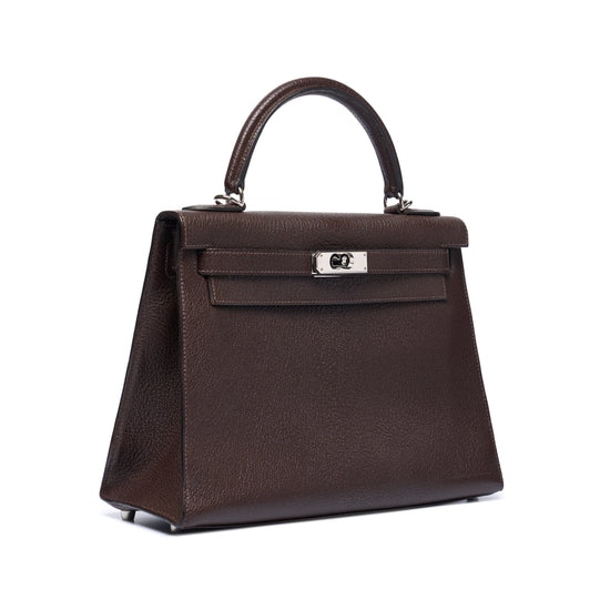 Kelly 28 Sellier Chevre Brown PHW