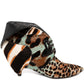 Balenciaga Nicolas Ghesquière multicolour pony hair runway ankle shoes with stylish design and textured details.