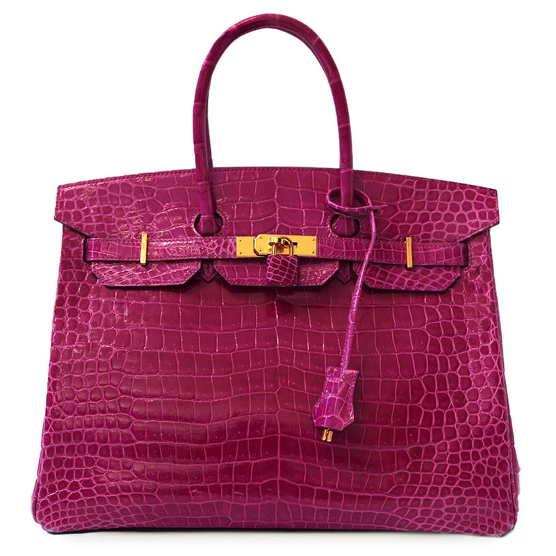 Hermès Birkin 35 Rose Sheherazade GHW in pink