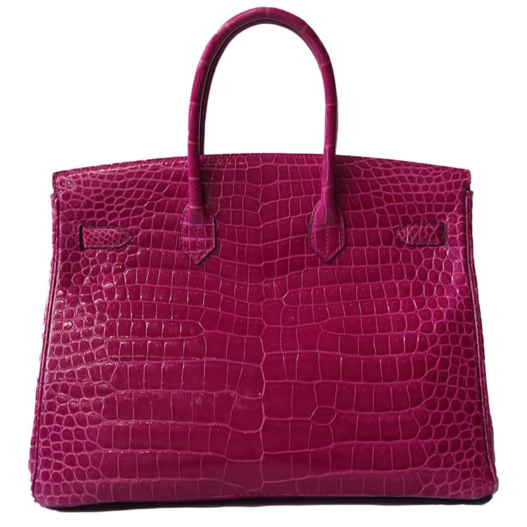 Hermès Birkin 35 Rose Sheherazade GHW in pink