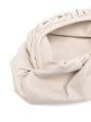 White leather clutch pouch by Bottega Veneta, featuring a sleek design and minimalist aesthetic for elegant accessorizing.