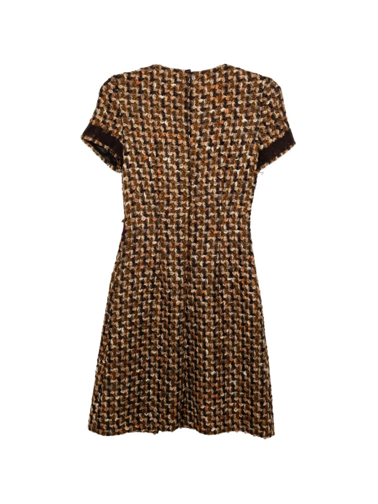 Prada Brown Tweed Dress