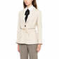Beige wool blazer by Brunello Cucinelli, tailored blazer for women, featuring a classic fit and elegant design.