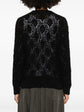 Black Brunello Cucinelli double layer jumper, stylish and cozy tops with a layered design, shown on a model.