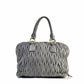 Miu Miu Matelassé tote bag showing textured quilted design and sturdy handles from the back view.