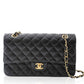 Medium Classic Lambskin Flap Bag GHW