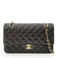 Medium Classic Lambskin Flap Bag GHW