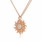 Carrera y Carrera Sol y Sombra diamond sun necklace featuring a gold sun pendant with sparkling diamonds on a delicate chain