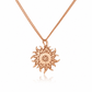 Carrera y Carrera Sol y Sombra diamond sun necklace featuring a gold sun pendant with sparkling diamonds, fine jewelry.