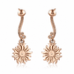 Carrera y Carrera Sol y Sombra diamond sun earrings with sparkling gold and diamond accents, featuring a sunburst design.