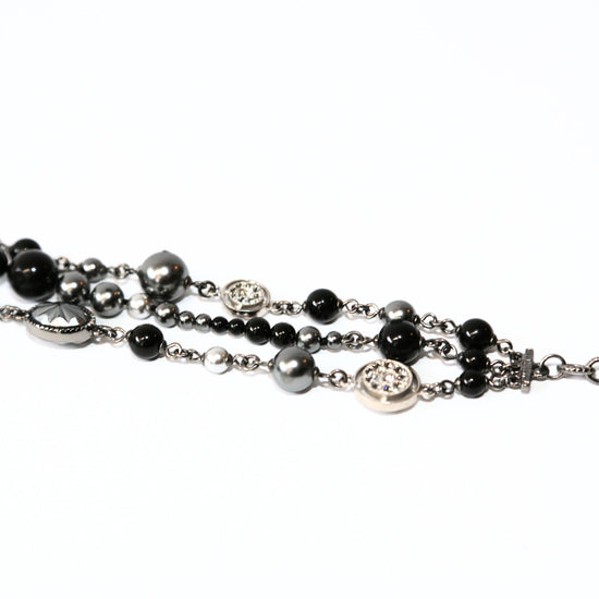 CC Charm Beaded Bracelet