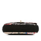 Chanel multicolour quilted patchwork Medium Flap Bag with printed textile panels, gold-tone chain strap, CC turn-lock closure and decorative medallion charm.