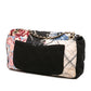 Chanel multicolour quilted patchwork Medium Flap Bag with printed textile panels, gold-tone chain strap, CC turn-lock closure and decorative medallion charm.